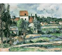 POSTERIIk Célèbre Toile d'art Abstrait L'art imprimé le Moulin à la Couleuvre à Pontoise de Paul Cézanne Poster Image Pour la Décoration de Bureau 60x90cm