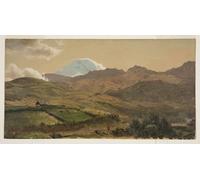 POSTERIIk Célèbre Toile d'art Abstrait L'art imprimé Mont Chimborazo Equateur par Frederic Edwin Church Poster Image Pour la Décoration Murale 60x90cm