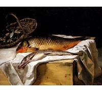 POSTERIIk Célèbre Toile d'art Abstrait L'art imprimé Nature mortepoissons de Frédéric Bazille Poster Image Pour la Décoration de Bureau 60x90cm