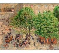 POSTERIIk Célèbre Toile d'art Abstrait L'art imprimé Place Du Theatre francais Spring de Camille Jacob Pissarro Poster Image Pour la Décoration Murale 60x90cm