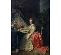 POSTERIIk Célèbre Toile d'art Abstrait L'art imprimé Portrait de Marie Louise de Savoie Princesse de Lamballe par Jean Laurent Mosnier Poster Image Pour la Décoration du Salon 60x90cm