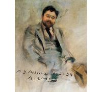 POSTERIIk Célèbre Toile d'art Abstrait L'art imprimé Portrait d'Isaac Albeniz par Ramon Casas I Carbo Poster Image Pour la Décoration Murale 60x90cm
