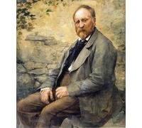 POSTERIIk Célèbre Toile d'art Abstrait L'art imprimé Portrait du père de l'artiste par Jules Bastien lepage Poster Image Pour la Décoration Murale 60x90cm