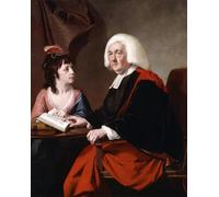 POSTERIIk Célèbre Toile d'art Abstrait L'art imprimé Portrait du révérend Thomsd et de sa fille adoptive par Wright of Derby Poster Image Pour la Décoration du Salon 60x90cm