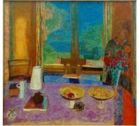 POSTERIIk Célèbre Toile d'art Abstrait L'art imprimé Salle à Manger sur le Jardin de Pierre Bonnard Poster Image Pour la Décoration de Bureau 60x90cm
