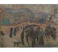 POSTERIIk Célèbre Toile d'art Abstrait L'art imprimé Scène de rue par Pierre Bonnard Poster Image Pour la Décoration Murale 60x90cm