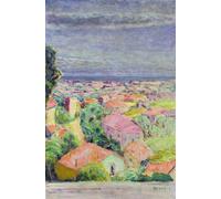POSTERIIk Célèbre Toile d'art Abstrait L'art imprimé Vue du Cannet par Pierre Bonnard Poster Image Pour la Décoration de Bureau 60x90cm