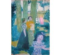 POSTERIIk De Célèbres Tableaux Affiches D'illustration Affiche Mur Art dans le jardintrois arbres de Maurice Denis Kunstwerk Tableaux Pour la Décoration Murale 60x90cm