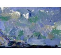 POSTERIIk De Célèbres Tableaux Affiches D'illustration Affiche Mur Art Détail du ciel de la montagne Sainte victoire Peinture de Paul Cézanne Kunstwerk Tableaux Pour la Décoration Murale 60x90cm