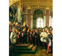 POSTERIIk De Célèbres Tableaux Affiches D'illustration Affiche Mur Art la proclamation de Wilhelm Kaiser du nouveau Reich allemand par le célèbre peintre Pour la Décoration Murale 60x90cm