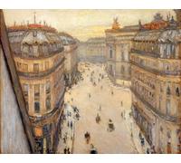 POSTERIIk De Célèbres Tableaux Affiches D'illustration Affiche Mur Art La rue Halévy vue d'un sixième étage par Gustave Caillebotte Kunstwerk Tableaux Pour la Décoration de Bureau 60x90cm