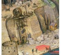 POSTERIIk De Célèbres Tableaux Affiches D'illustration Affiche Mur Art la tour de Babel Détail des travaux de construction par Pieter Bruegel l'Ancien Pour la Décoration Murale 60x90cm