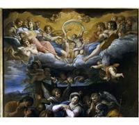POSTERIIk De Célèbres Tableaux Affiches D'illustration Affiche Mur Art l'Adoration des bergers Détail représentant un concert d'Annibale Carracci Pour la Décoration de Bureau 60x90cm
