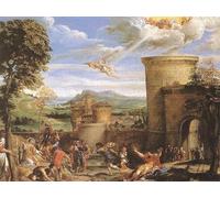 POSTERIIk De Célèbres Tableaux Affiches D'illustration Affiche Mur Art le Martyre de saint Étienne d'Annibale Carracci Kunstwerk Tableaux Pour la Décoration du Salon 60x90cm