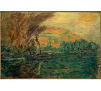 POSTERIIk De Célèbres Tableaux Affiches D'illustration Affiche Mur Art le remorqueur de Pierre Bonnard Kunstwerk Tableaux Pour la Décoration Murale 60x90cm