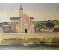 POSTERIIk De Célèbres Tableaux Affiches D'illustration Affiche Mur Art l'église de Pollet Dieppe par Walter Richard Sickert Kunstwerk Tableaux Pour la Décoration de Bureau 60x90cm