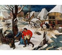 POSTERIIk De Célèbres Tableaux Affiches D'illustration Affiche Mur Art l'ivrogne reconduit chez lui par Pieter Brueghel le Jeune Kunstwerk Tableaux Pour la Décoration Murale 60x90cm