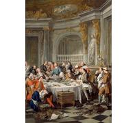 POSTERIIk De Célèbres Tableaux Affiches D'illustration Affiche Mur Art Lunch Huître de Jean François De Troy Kunstwerk Tableaux Pour la Décoration de Bureau 60x90cm
