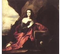 POSTERIIk De Célèbres Tableaux Affiches D'illustration Affiche Mur Art Marie Madeleine dans le désert de Jusepe De Ribera Kunstwerk Tableaux Pour la Décoration Murale 60x90cm