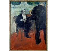 POSTERIIk De Célèbres Tableaux Affiches D'illustration Affiche Mur Art Portrait du violoniste Jean Baptiste Charles Dancla Peinture par Henri De Toulouse Lautrec Pour la Décoration Murale 60x90cm