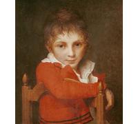 POSTERIIk De Célèbres Tableaux Affiches D'illustration Affiche Mur Art Portrait d'un jeune garçon par Jacques Louis David Kunstwerk Tableaux Pour la Décoration de Bureau 60x90cm