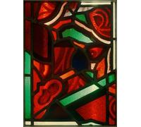 POSTERIIk Vintage Art Mural Classique Impression Tableaux Cabinet Screen Rouge-vert par Johann Thorn Dots Impression Peinture Huile Pour la Décoration de Bureau 60x90cm