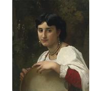 POSTERIIk Vintage Art Mural Classique Impression Tableaux Deux soeurs de William Adolphe Bouguereau Impression Peinture Huile Pour la Décoration de Bureau 60x90cm