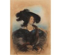 POSTERIIk Vintage Art Mural Classique Impression Tableaux Jane Jarvis de Paul Delaroche Impression Peinture Huile Pour la Décoration Murale 60x90cm