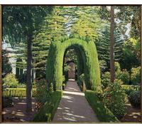 POSTERIIk Vintage Art Mural Classique Impression Tableaux Jardin de gloire d'Alcoy de Santiago Rusiñol Impression Peinture Huile Pour la Décoration Murale 60x90cm