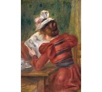 POSTERIIk Vintage Art Mural Classique Impression Tableaux Jeune fille lisant de Pierre Auguste Renoir Impression Peinture Huile Pour la Décoration de Bureau 60x90cm