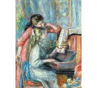 POSTERIIk Vintage Art Mural Classique Impression Tableaux Jeunes filles au piano de Pierre Auguste Renoir Impression Peinture Huile Pour la Décoration du Salon 60x90cm