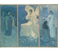 POSTERIIk Vintage Art Mural Classique Impression Tableaux la Résurrection de Mikhail Vasilievich Nesterov Impression Peinture Huile Pour la Décoration Murale 60x90cm