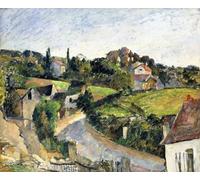 POSTERIIk Vintage Art Mural Classique Impression Tableaux la route sinueuse de Paul Cézanne Impression Peinture Huile Pour la Décoration du Salon 60x90cm