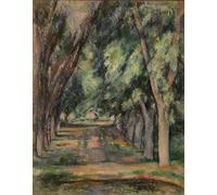 POSTERIIk Vintage Art Mural Classique Impression Tableaux l'Allée des Marronniers Chez De Bouffan de Paul Cézanne Impression Peinture Huile Pour la Décoration du Salon 60x90cm
