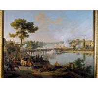 POSTERIIk Vintage Art Mural Classique Impression Tableaux Le général Bonaparte donne ses ordres à la bataille du pont de Lodi par Louis Lejeune Pour la Décoration Murale 60x90cm