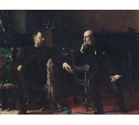 POSTERIIk Vintage Art Mural Classique Impression Tableaux le projet de loi de financement par Eastman Johnson Impression Peinture Huile Pour la Décoration Murale 60x90cm