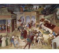 POSTERIIk Vintage Art Mural Classique Impression Tableaux Martyre de Sainte Barbara Fresque Détail des histoires de Sainte Barbara par un artiste célèbre Pour la Décoration du Salon 60x90cm