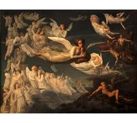 POSTERIIk Vintage Art Mural Classique Impression Tableaux Poème de l'âme Passage de l'âme par Louis Janmot Impression Peinture Huile Pour la Décoration Murale 60x90cm