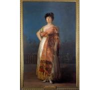 POSTERIIk Vintage Art Mural Classique Impression Tableaux Portrait de l'actrice Maria Del Rosario Fernandez La Tirana Peinture de Francisco De Goya Pour la Décoration de Bureau 60x90cm