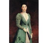 POSTERIIk Vintage Art Mural Classique Impression Tableaux Portrait d'Elizabeth Gardener Bouguereau par Elizabeth Jane Gardner Bouguereau Impression Peinture Huile Pour la Décoration du Salon 60x90cm