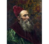 POSTERIIk Vintage Art Mural Classique Impression Tableaux Portrait d'un doge vénitien par Vasilij Dmitrievitch Polenov Impression Peinture Huile Pour la Décoration Murale 60x90cm