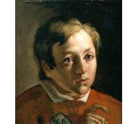 POSTERIIk Vintage Art Mural Classique Impression Tableaux Portrait d'un garçon par Madox Brown Impression Peinture Huile Pour la Décoration de Bureau 60x90cm