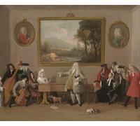 POSTERIIk Vintage Art Mural Classique Impression Tableaux une répétition d'opéra avant de Marco Ricci Impression Peinture Huile Pour la Décoration Murale 60x90cm