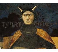 POSTERIIk Vintage Portrait Tableaux Art décor Allégorie de la tyrannie du mauvais gouvernement par Ambrogio Lorenzetti Affiches imprimées Pour la Décoration Murale 60x90cm