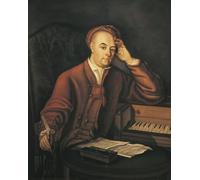 POSTERIIk Vintage Portrait Tableaux Art décor Allemagne Saxe-anhalt Halle Portrait du compositeur allemand Georg Friedrich Haendel par Mercier Affiches imprimées Pour la Décoration Murale 60x90cm