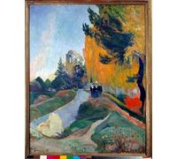 POSTERIIk Vintage Portrait Tableaux Art décor Alyscamps à Arles. Peinture de Paul Gauguin Affiches imprimées Pour la Décoration Murale 60x90cm