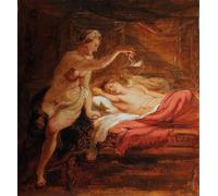 POSTERIIk Vintage Portrait Tableaux Art décor Amour et Psyché endormie de Peter Paul Rubens Affiches imprimées Pour la Décoration Murale 60x90cm