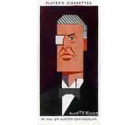 POSTERIIk Vintage Portrait Tableaux Art décor Austen Chamberlain Politicien britannique par Alick PF Ritchie Affiches imprimées Pour la Décoration du Salon 60x90cm