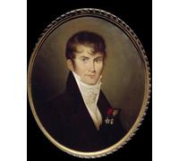 POSTERIIk Vintage Portrait Tableaux Art décor Baron De Meneval Secrétaire de Napoléon Bonaparte par Jean Baptiste Isabey Affiches imprimées Pour la Décoration du Salon 60x90cm