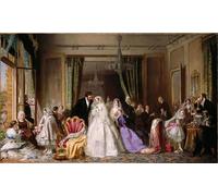 POSTERIIk Vintage Portrait Tableaux Art décor Changer de par George Elgar Hicks Affiches imprimées Pour la Décoration du Salon 60x90cm